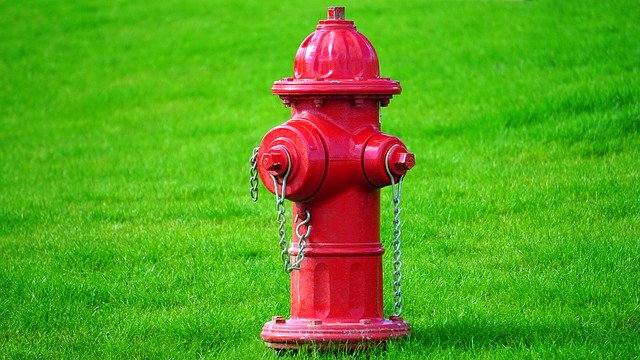 fire, hydrant, water