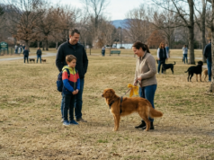 A Yellow Ribbon: Helping Children Understand When Dogs Need Space Yellow ribbon dog signal showing that some dogs need extra spac