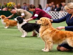 Why Some Well-Bred Dogs Still Struggle in the Show Ring well-bred dogs in the show ring being evaluated by judges during a conformation competition