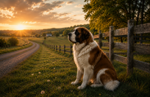 When a Good Home Still Isn’t the Right Fit good home wrong fit Saint Bernard in peaceful rural setting suited to independent instincts