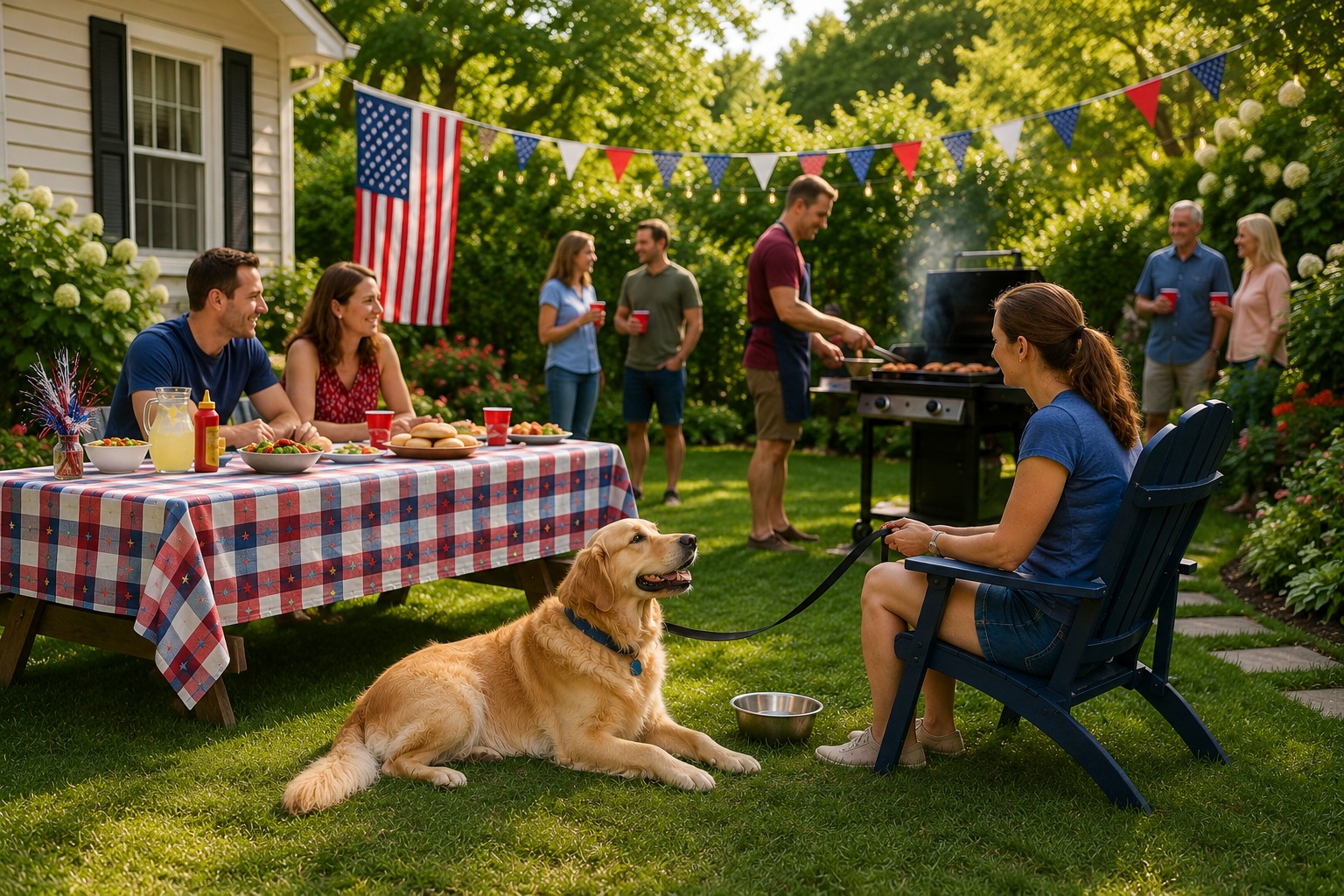 
Memorial Day dogs resting away from holiday activity