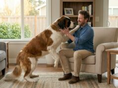 Why Friendly Dogs Are Not Always Easy Dogs friendly dogs can be overwhelming when large dog jumps up and greets person with too much enthusiasm