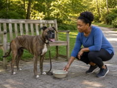 Why Is My Dog Panting So Much? When It Is Normal and When to Worry Owner offering water to her panting dog after a warm-weather walk